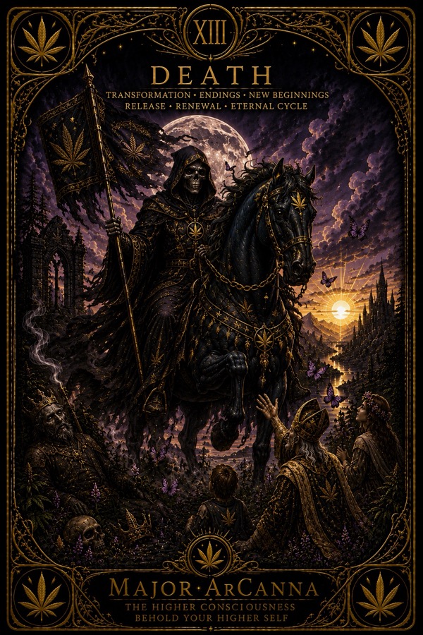 MajorArCanna tarot, Death, card XIII, the unified engraving