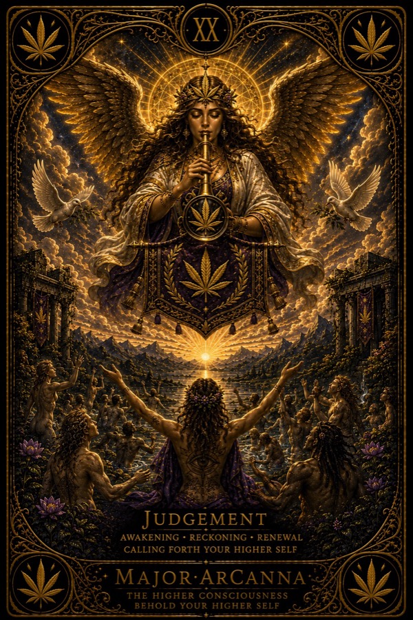 MajorArCanna tarot, Judgement, card XX, the unified engraving