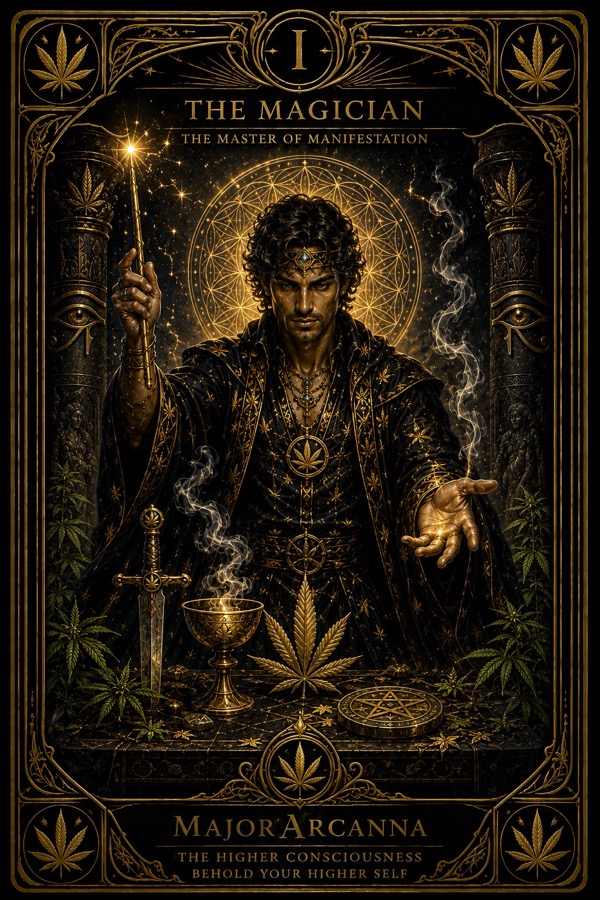 MajorArCanna tarot, The Magician, card I, the unified engraving